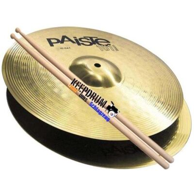 Paiste 101 Hi Hat Becken 13 mit 5A KD Drumsticks (13"), Becken Paiste 101 Hi Hat Becken 13 mit 5A KD Drumsticks (13"), Becken