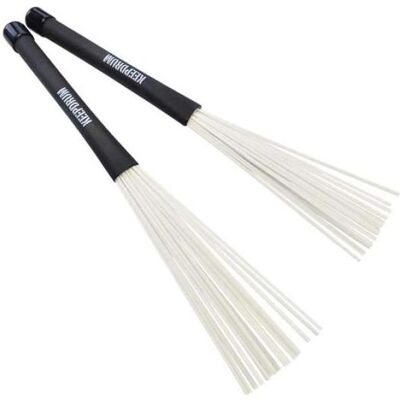 keepdrum SV603WH Nylon Brushes Weiss Schlagzeug Besen (Drums), Drumsticks + Schlägel, Weiss keepdrum SV603WH Nylon Brushes Weiss Schlagzeug Besen (Drums), Drumsticks + Schlägel, Weiss