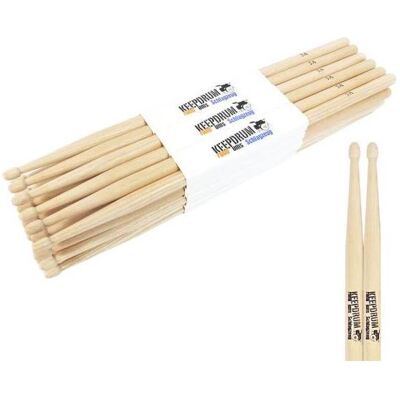 keepdrum 5A Drumsticks 12 Paar, Drumsticks + Schlägel, Braun keepdrum 5A Drumsticks 12 Paar, Drumsticks + Schlägel, Braun