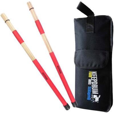 keepdrum SV1 Rods mit Stocktasche (Schlagzeug), Drumsticks + Schlägel keepdrum SV1 Rods mit Stocktasche (Schlagzeug), Drumsticks + Schlägel