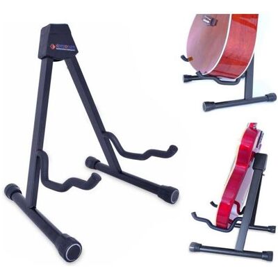 keepdrum GS-005 Universal Gitarrenständer faltbar (Bass, E-Gitarre), Instrumentenständer + Halter keepdrum GS-005 Universal Gitarrenständer faltbar (Bass, E-Gitarre), Instrumentenständer + Halter
