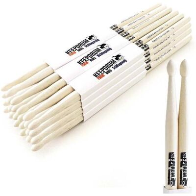 keepdrum 7A Hickory Schlagzeugstöcke 12 Paar (Schlagzeug), Drumsticks + Schlägel, Braun keepdrum 7A Hickory Schlagzeugstöcke 12 Paar (Schlagzeug), Drumsticks + Schlägel, Braun