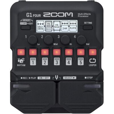 Zoom G1 Four (Gitarre), Effektpedal, Schwarz Zoom G1 Four (Gitarre), Effektpedal, Schwarz