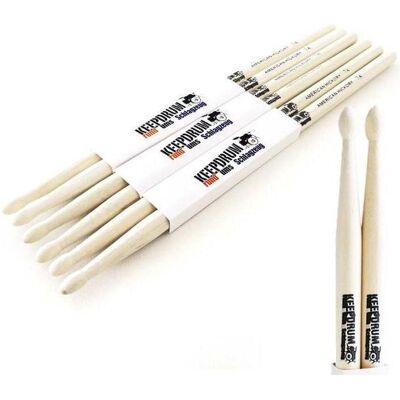 keepdrum 7A Hickory Drumsitcks 3 Paar (Schlagzeug), Drumsticks + Schlägel, Braun keepdrum 7A Hickory Drumsitcks 3 Paar (Schlagzeug), Drumsticks + Schlägel, Braun