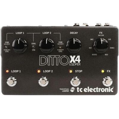 TC Electronic Ditto X4 Looper - Gitarreneffekt - Schwarz TC Electronic Ditto X4 Looper - Gitarreneffekt - Schwarz