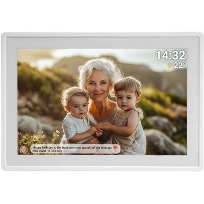 Denver Frameo PFF-1021 (Weiss) (10.10", 1280 x 800 Pixel), Digitaler Bilderrahmen, Weiss Denver Frameo PFF-1021 (Weiss) (10.10", 1280 x 800 Pixel), Digitaler Bilderrahmen, Weiss