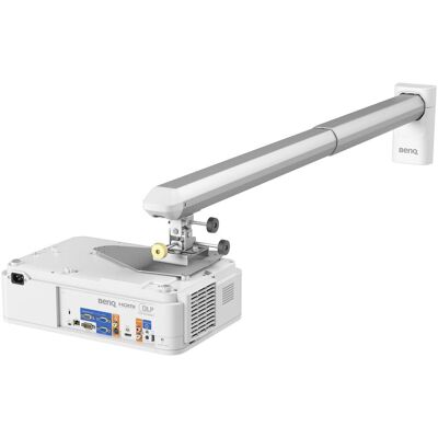 BenQ 0.6 Wall Mount - Befestigungskit (Wandmontage für geringe Projektionsentfernung) (Wand), Beamer Halterung, Weiss, Silber BenQ 0.6 Wall Mount - Befestigungskit (Wandmontage für geringe Projektionsentfernung) (Wand), Beamer Halterung, Weiss, Silber