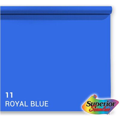 Superior Achtergrond Rol Royal Blue (nr 11) 1.35m x 11m (135 cm), Hintergrundsystem, Blau Superior Achtergrond Rol Royal Blue (nr 11) 1.35m x 11m (135 cm), Hintergrundsystem, Blau