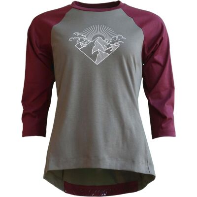 Zimtstern, Damen, Velotrikot, PureFlowz 3/4 (XL), Grün, Grau, XL Zimtstern, Damen, Velotrikot, PureFlowz 3/4 (XL), Grün, Grau, XL