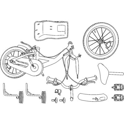 vidaXL Kindervelo, (14") vidaXL Kindervelo, (14")