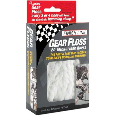 Finish Line Gear Floss - Mikrofaser Fahrradreiniger - Weiß Finish Line Gear Floss - Mikrofaser Fahrradreiniger - Weiß