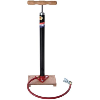 Jumbo Fahrradpumpe mit Holzbasis - Dunlop Ventil Jumbo Fahrradpumpe mit Holzbasis - Dunlop Ventil