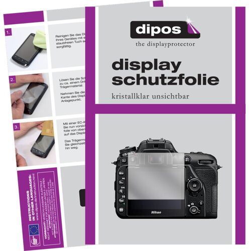Dipos Displayschutzfolie Crystalclear (Displayschutz, D7500), Kameraschutz, Transparent