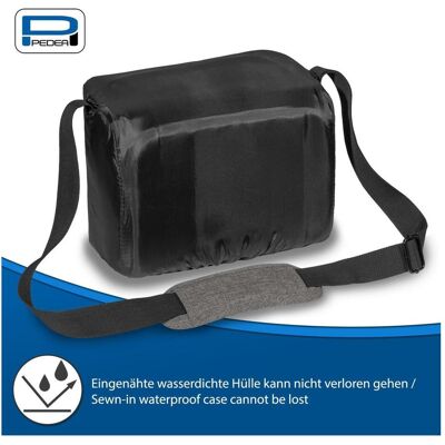 Pedea Kameratasche Gr. XL FASHION Foto Tasche mit Regenschutz und Zubehörfächer, hellgrau (Kamera Schultertasche), Kameratasche, Grau Pedea Kameratasche Gr. XL FASHION Foto Tasche mit Regenschutz und Zubehörfächer, hellgrau (Kamera Schultertasche), Kameratasche, Grau