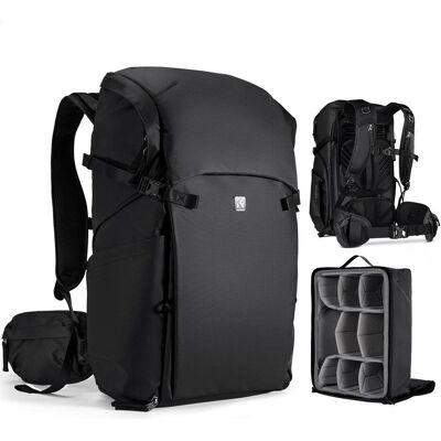 K&F Concept Outdoor Backpack 30L Star Wander 04 (Black) (Fotorucksack, 30 l), Kameratasche, Schwarz K&F Concept Outdoor Backpack 30L Star Wander 04 (Black) (Fotorucksack, 30 l), Kameratasche, Schwarz