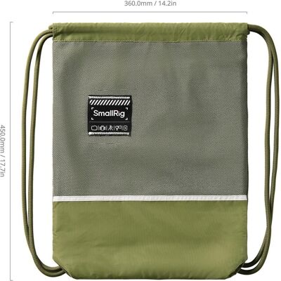 SmallRig Lightweight Drawstring Backpack (Fotorucksack), Kameratasche, Grün SmallRig Lightweight Drawstring Backpack (Fotorucksack), Kameratasche, Grün