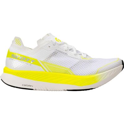 Scott Speed Carbon RC 2 Laufschuhe - Weiß Gelb - Damen Scott Speed Carbon RC 2 Laufschuhe - Weiß Gelb - Damen