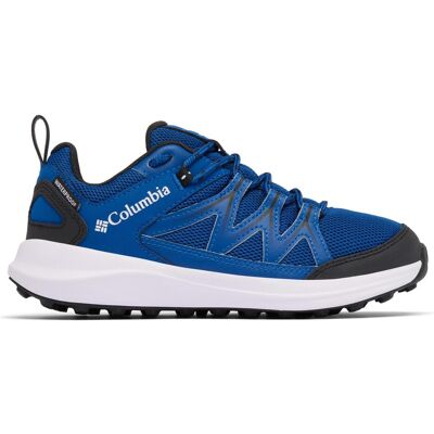 Columbia Peakfreak Rush Wasserdichte Wanderschuhe - Kinder - Mountain Blue White - Wasserfester atmungsaktiver Schaft - Gummispitze und Fersenpolster - Langlebigkeit Columbia Peakfreak Rush Wasserdichte Wanderschuhe - Kinder - Mountain Blue White - Wasserfester atmungsaktiver Schaft - Gummispitze und Fersenpolster - Langlebigkeit