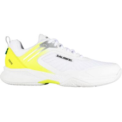 Salming, Herren, Hallenschuhe, Fusion Pro (45 1/3), Weiss, Gelb Salming, Herren, Hallenschuhe, Fusion Pro (45 1/3), Weiss, Gelb