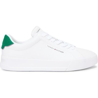 Tommy Hilfiger Herren, Sneakers, Th Court Lth Detail Ess, Weiss, (42) Tommy Hilfiger Herren, Sneakers, Th Court Lth Detail Ess, Weiss, (42)