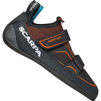 Scarpa, Herren, Kletterschuhe, Flache Reflex V Kletterschuhe (37.5), Schwarz, Grau, Rot Scarpa, Herren, Kletterschuhe, Flache Reflex V Kletterschuhe (37.5), Schwarz, Grau, Rot