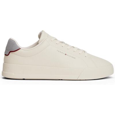 Tommy Hilfiger Herren, Sneakers, Th Court Lth Detail Ess, Beige, (44) Tommy Hilfiger Herren, Sneakers, Th Court Lth Detail Ess, Beige, (44)