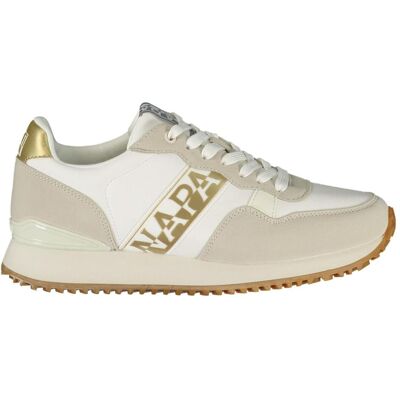 Napapijri, Damen, Sneakers, Schuhe Damen Sportschuhe Weiss, Gold, Grau, Weiss, (38) Napapijri, Damen, Sneakers, Schuhe Damen Sportschuhe Weiss, Gold, Grau, Weiss, (38)