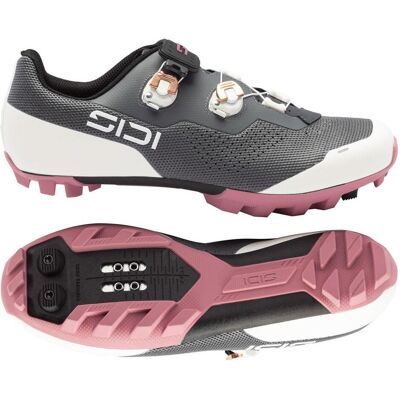 Sidi, Damen, Veloschuhe, Dominator X – Damen-MTB-Schuhe – Grösse 39,5 (39.5), Weiss, Grau Sidi, Damen, Veloschuhe, Dominator X – Damen-MTB-Schuhe – Grösse 39,5 (39.5), Weiss, Grau