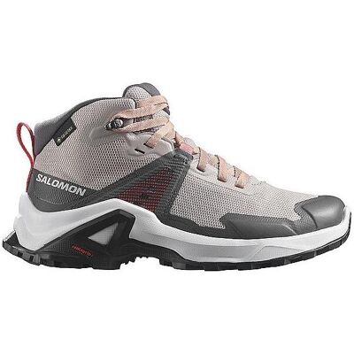 Salomon, Unisex, Wanderschuhe, X Raise Mid GTX Junior Kinder Multifunktionsschuhe (34), Beige, Grau Salomon, Unisex, Wanderschuhe, X Raise Mid GTX Junior Kinder Multifunktionsschuhe (34), Beige, Grau