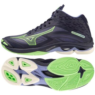 Mizuno Wave Lightning Z7 Mid Blau - Sportschuhe Mizuno Wave Lightning Z7 Mid Blau - Sportschuhe