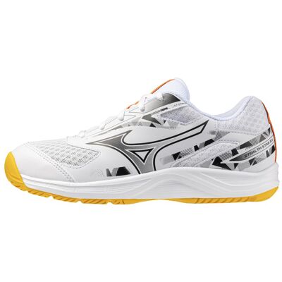 Mizuno Unisex, Hallenschuhe, Stealth Star 3 Jr (36.5), Weiss, Rot, Gelb Mizuno Unisex, Hallenschuhe, Stealth Star 3 Jr (36.5), Weiss, Rot, Gelb