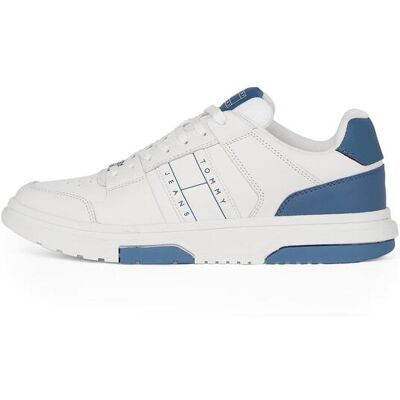 Tommy Hilfiger Herren, Sneakers, The Brooklyn Leather Ess, Weiss, Blau, (44) Tommy Hilfiger Herren, Sneakers, The Brooklyn Leather Ess, Weiss, Blau, (44)