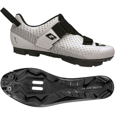 Gaerne G.iron Triathlon Schuhe - Herren, Weiß, Modell G.iron, Leichte Kohlefaser-Sohle Gaerne G.iron Triathlon Schuhe - Herren, Weiß, Modell G.iron, Leichte Kohlefaser-Sohle
