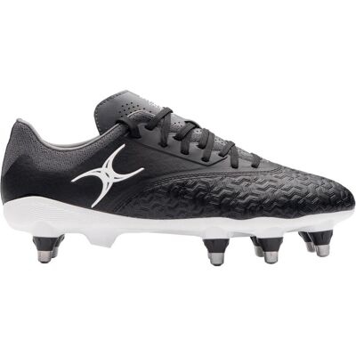 Gilbert, Unisex, Fussballschuhe, Icon Vapour 8S (45), Schwarz, Grau Gilbert, Unisex, Fussballschuhe, Icon Vapour 8S (45), Schwarz, Grau