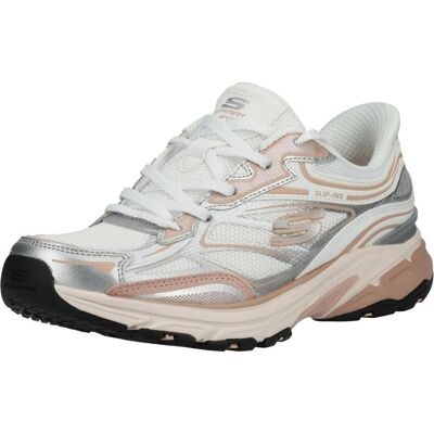 Skechers Damen, Sneakers, Damen-Sneaker zum Hineinschlüpfen: Stamina Sport, Weiss, Rosa, Silber, (36) Skechers Damen, Sneakers, Damen-Sneaker zum Hineinschlüpfen: Stamina Sport, Weiss, Rosa, Silber, (36)