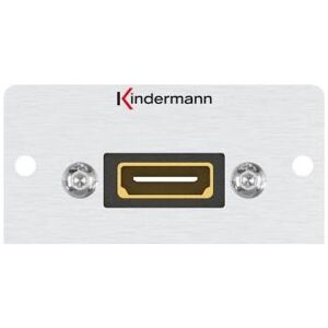 Kindermann Modulares Faceplate-Snap-In, Videokabel, Silber Kindermann Modulares Faceplate-Snap-In, Videokabel, Silber