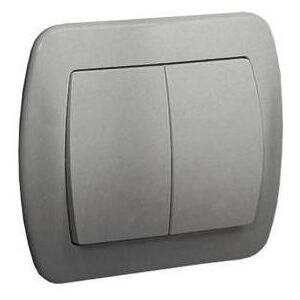 Kontakt AW5L/26, Schalter + Taster, Silber Kontakt AW5L/26, Schalter + Taster, Silber