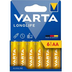 Varta Longlife AA Alkalisch (6 Stk., AA, 2800 mAh), Batterien + Akkus Varta Longlife AA Alkalisch (6 Stk., AA, 2800 mAh), Batterien + Akkus