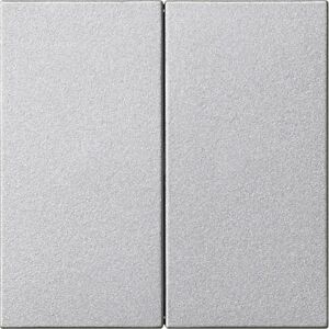 Gira Wippe 2f unbedruckt System 55 F Alu 537026, Schalter + Taster, Silber Gira Wippe 2f unbedruckt System 55 F Alu 537026, Schalter + Taster, Silber