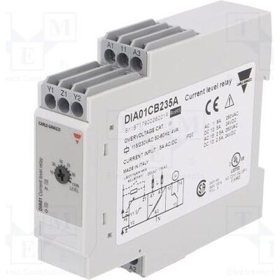 Carlo Gavazzi Strom-Überwachungsrelais AC/DC Strom 115/230VAC DIA SPDT, Relais Carlo Gavazzi Strom-Überwachungsrelais AC/DC Strom 115/230VAC DIA SPDT, Relais