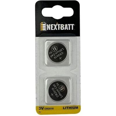 NextBatt CR2016 Knopfzellenbatterie - 2er-Pack NextBatt CR2016 Knopfzellenbatterie - 2er-Pack