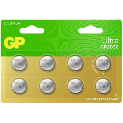 GP Lithium Knopfzellen CR2032 - 8er Pack - Kleingeräte GP Lithium Knopfzellen CR2032 - 8er Pack - Kleingeräte