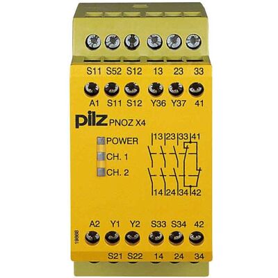 Pilz 774735 PNOZ X4 115VAC 3n/o 1n/c, Relais Pilz 774735 PNOZ X4 115VAC 3n/o 1n/c, Relais