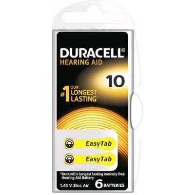 Duracell Activair DA 10, 6-pack (6 Stk.), Batterien + Akkus Duracell Activair DA 10, 6-pack (6 Stk.), Batterien + Akkus