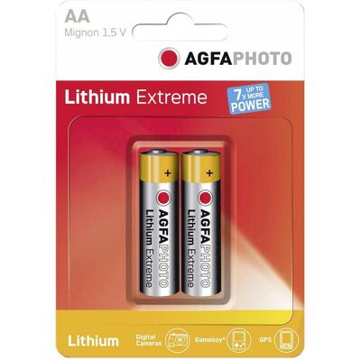 Agfaphoto 1x2 Extreme Lithium Mignon AA LR 6 (2 Stk., AA), Batterien + Akkus Agfaphoto 1x2 Extreme Lithium Mignon AA LR 6 (2 Stk., AA), Batterien + Akkus