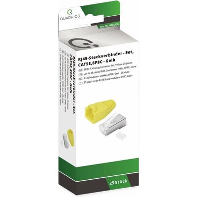 Quadrios RJ-45 Steckverbinder Set - 25 Stück - CAT 5e Quadrios RJ-45 Steckverbinder Set - 25 Stück - CAT 5e