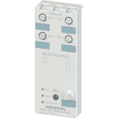 Siemens 3RK1207-2BQ44-0AA3 Kompaktmodul AS-i 4AI IP67 Siemens 3RK1207-2BQ44-0AA3 Kompaktmodul AS-i 4AI IP67