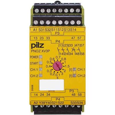 Pilz 777514 PNOZ XV3P 0.5/24VDC 3n/o 2n/o t fix, Relais Pilz 777514 PNOZ XV3P 0.5/24VDC 3n/o 2n/o t fix, Relais
