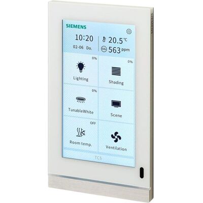 Siemens SIEM Touch Panel, Schalter + Taster, Weiss Siemens SIEM Touch Panel, Schalter + Taster, Weiss