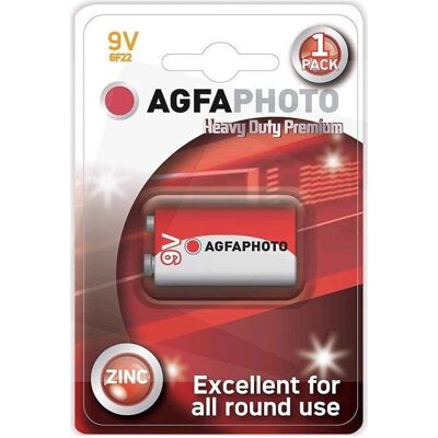 AgfaPhoto Heavy Duty 6F22 9V Zinkbatterie - Batterie AgfaPhoto Heavy Duty 6F22 9V Zinkbatterie - Batterie